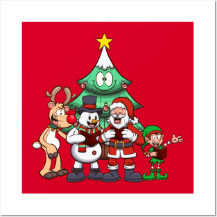 Christmas Characters Singing Posters and Art